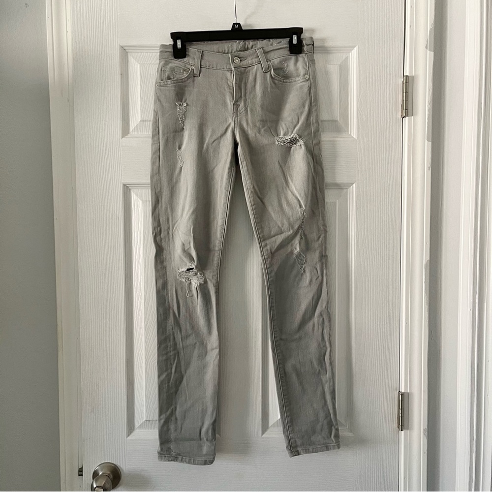 Ripped Skinny Jeans 7 for All Mankind - Picture 1 of 6